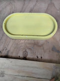 Bright yellow tray